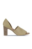 Bueno Shoes Sarı Deri Kadın Topuklu Sandalet 01wn4306