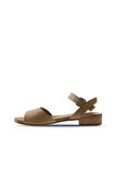 Bueno Shoes Bej Deri Kadın Düz Sandalet 01wu3101