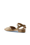 Bueno Shoes Bej Deri Kadın Düz Sandalet 01wu3101