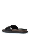 Bueno Shoes Siyah Deri Kadın Düz Terlik 01wu4710