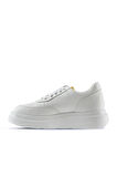 Bueno Shoes Beyaz Sarı Deri Kadın Sneakers 01wt4704