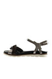 Bueno Shoes Siyah Multi Deri Kadın Sandalet 01wu2403