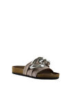 Bueno Shoes Kum Nubuk Deri Kadın Düz Terlik 05wt066