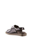 Bueno Shoes Kurşun Parlak Deri Kadın Sandalet 01wu3306