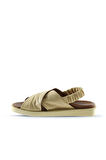 Bueno Shoes Sarı Açık Deri Kadın Sandalet 01wu3309