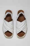 Bueno Shoes Beyaz Deri Kadın Sandalet 01wu3309
