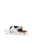 Bueno Shoes Beyaz Deri Kadın Sandalet 01wu3309