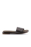 Bueno Shoes Kurşun Parlak Deri Kadın Düz Terlik 01wu4100