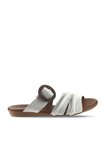 Bueno Shoes Beyaz Deri Kadın Düz Terlik 01wu7438