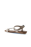 Bueno Shoes Bej Nubuk Kadın Sandalet 01wu7475