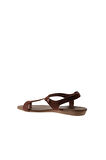 Bueno Shoes Kahverengi Nubuk Kadın Sandalet 01wu7475