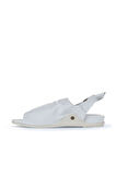 Bueno Shoes Beyaz Deri Kadın Sandalet 01wu7603