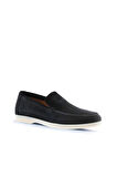 Bueno Shoes Siyah Süet Erkek Loafer 05ms102
