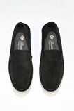Bueno Shoes Siyah Süet Erkek Loafer 05ms2022