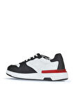 Bueno Shoes Siyah Beyaz Gyk Deri Erkek Spor Ayakkabı 03m28001