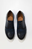 Bueno Shoes Lacivert Deri Erkek Spor Ayakkabı 04m5386