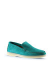 Bueno Shoes Yeşil Süet Kadın Loafer 05ws102