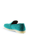Bueno Shoes Yeşil Süet Kadın Loafer 05ws102
