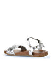 Bueno Shoes Gümüş Parlak Deri Kadın Sandalet 01wu4262