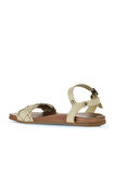 Bueno Shoes Sarı Deri Kadın Sandalet 01wu4262