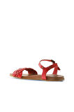 Bueno Shoes Kırmızı Deri Kadın Sandalet 01wu4262