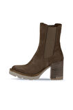 Bueno Shoes Taba Süet Kadın Topuklu Bot 01wv0508