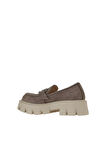 Bueno Shoes Vizon Nubuk Kadın Dolgu Topuklu Ayakkabı 01wv4603