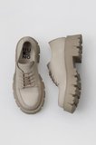 Bueno Shoes Bej Deri Kadın Dolgu Topuklu Ayakkabı 01wv4604