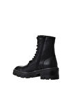 Bueno Shoes Siyah Deri Kadın Topuklu Bot 01wv3302