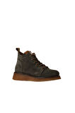 Bueno Shoes Haki Süet Kadın Düz Bot 01wv5204