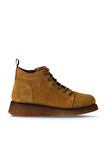 Bueno Shoes Sarı Süet Kadın Düz Bot 01wv5204