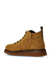 Bueno Shoes Sarı Süet Kadın Düz Bot 01wv5204