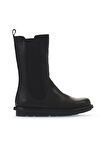 Bueno Shoes Siyah Deri Kadın Düz Bot 01wv7506