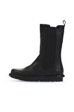 Bueno Shoes Siyah Deri Kadın Düz Bot 01wv7506