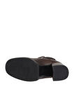 Bueno Shoes Kahverengi Deri Kadın Topuklu Bot 01wv8100