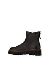 Bueno Shoes Gri Koyu Nubuk Kadın Düz Bot 01wv9900