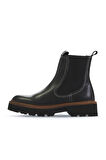 Bueno Shoes Siyah Deri Kadın Düz Bot 01wv9905
