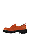 Bueno Shoes Turuncu Deri Kadın Loafer 01wt0807