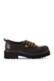 Bueno Shoes Kahverengi Sarı Deri Kadın Klasik Ayakkabı 01wt0815