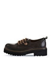 Bueno Shoes Kahverengi Sarı Deri Kadın Klasik Ayakkabı 01wt0815