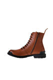 Bueno Shoes Taba Deri Kadın Düz Bot 01wr0900
