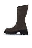 Bueno Shoes Gri Nubuk Kadın Düz Çizme 01wt1701