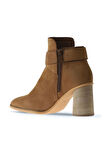 Bueno Shoes Taba Açık Nubuk Kadın Topuklu Bot 01wr5500