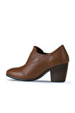 Bueno Shoes Kahverengi Deri Kadın Topuklu Ayakkabı 01wp4207
