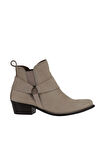 Bueno Shoes Bej Nubuk Kadın Topuklu Bot 01wr5705