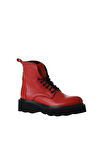 Bueno Shoes Kırmızı Flotter Deri Kadın Düz Bot 01wr3405