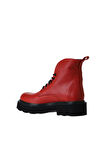 Bueno Shoes Kırmızı Flotter Deri Kadın Düz Bot 01wr3405