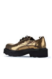 Bueno Shoes Bronz Parlak Deri Kadın Klasik Ayakkabı 01wt0301