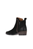 Bueno Shoes Siyah Nubuk Kadın Topuklu Bot 01wp1301
