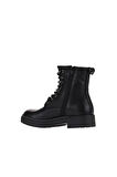 Bueno Shoes Siyah Deri Kadın Düz Bot 01wr4208